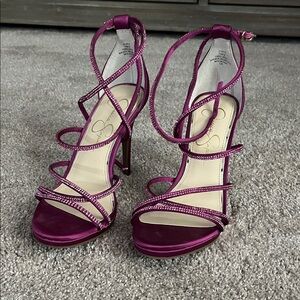 Jessica Simpson Fuchsia Strappy Heels